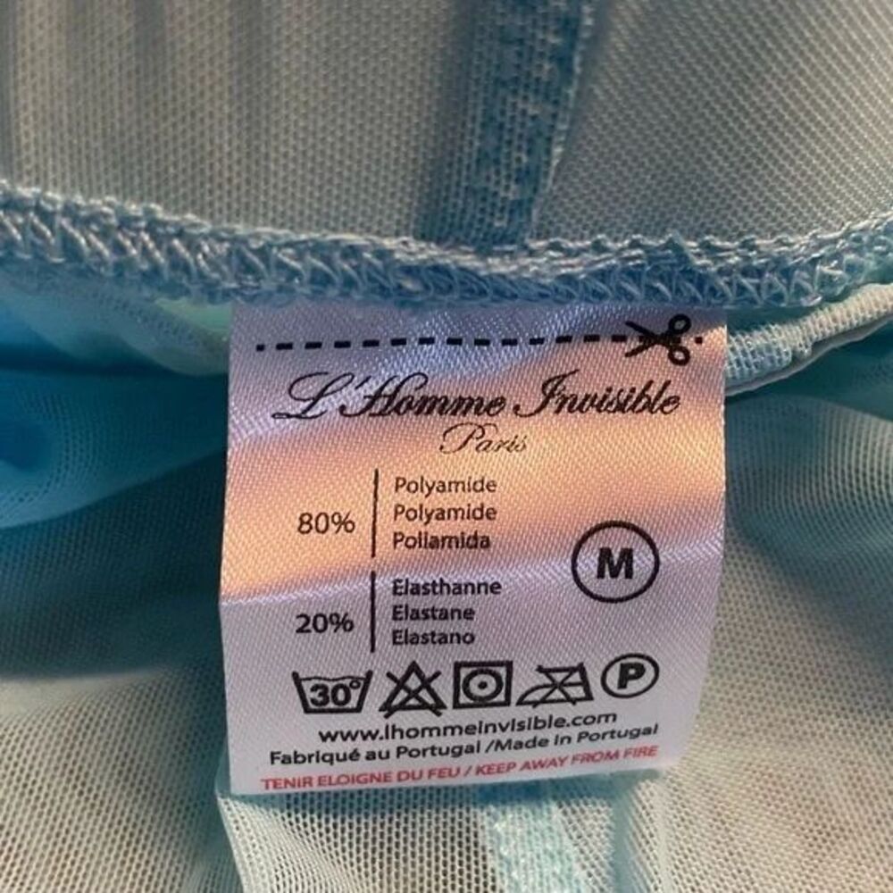 Mens L'Homme Invisible Paris Lounge Shorts in Aqua or Caprera - Sm or Med NWT - Picture 15 of 15